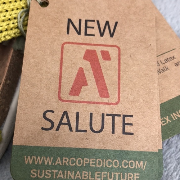 Arcopedico Pantanal Yellow Women’s Slip-On Sandals New  10-10.5 - Picture 3 of 12